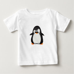 Niedlicher Schwarz-weißer Penguin und lustiger Baby T-shirt