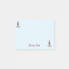 Niedlicher schwarzer Astronaut Weltraumgalaxie Bas Post-it Klebezettel