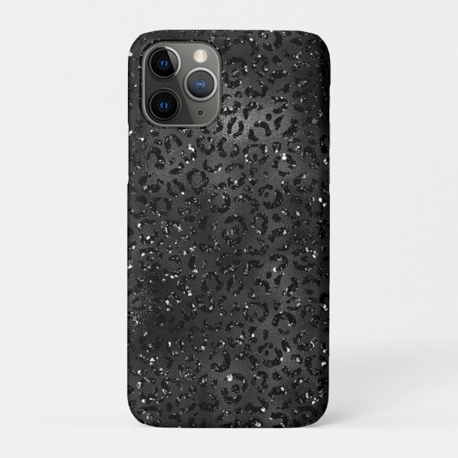 Niedlicher schwarzer Gepard Leopard Skin Case-Mate iPhone Hülle (Rückseite)