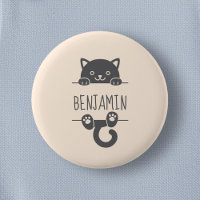 Niedlicher Schwarzer Katzensprung hinter dem Indiv