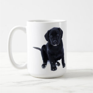 Niedlicher schwarzer Lab Labrador Retriever Dog Tasse