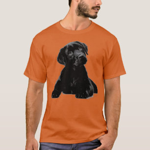 Niedlicher schwarzer Lab Welpenhund - Gigapixel-s T-Shirt