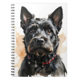 NIEDLICHER SCHWARZER SCOTTISH TERRIER HUND NOTIZBLOCK