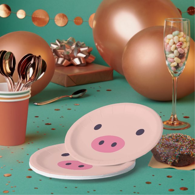 Niedlicher Schwein-Papier-Teller Pappteller