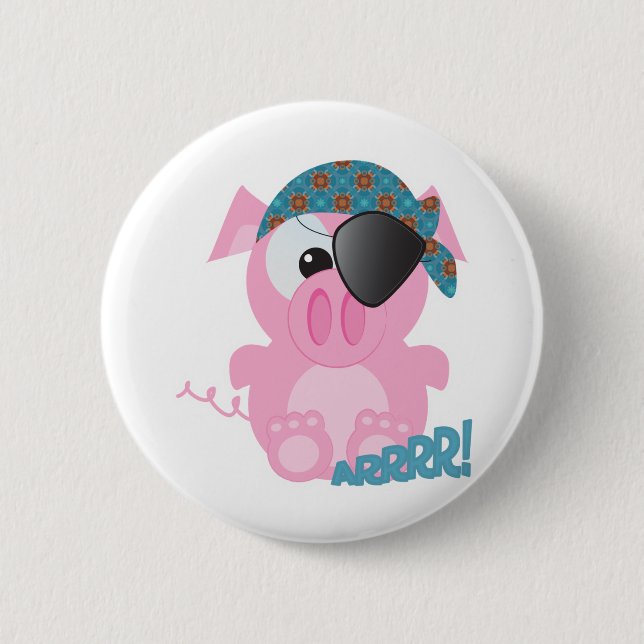 Niedlicher Schweinepest Button (Vorderseite)