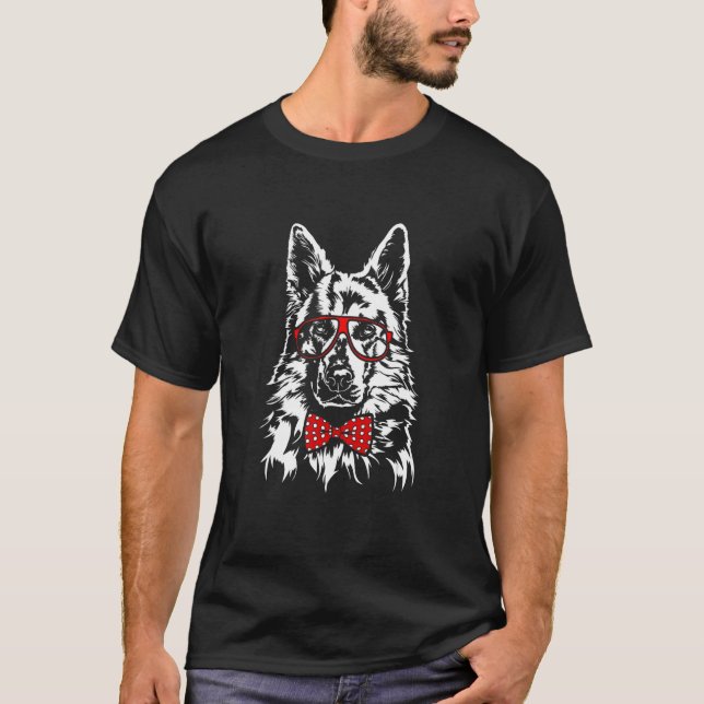 Niedlicher Schweizer Schäferhund Hundehund T-Shirt (Vorderseite)