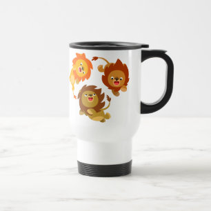 Niedlicher Schwerelosigkeit Cartoon Löwen Tasse