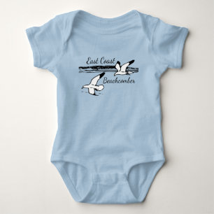 Niedlicher Seagull Beach East Coast Beachcomber im Baby Strampler