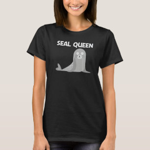 Niedlicher Seehund für Frauen Mutter Seelöwe Zoo T T-Shirt