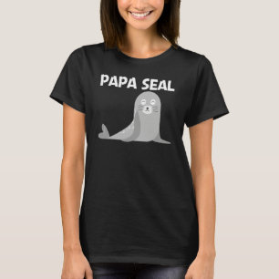 Niedlicher Seehund für Männer Väter Jungen Seelöwe T-Shirt