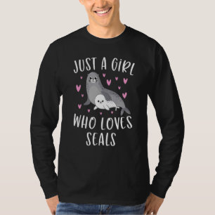 Niedlicher Seelöwe für Mädchen, nur ein Mädchen, d T-Shirt
