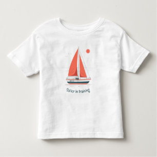 Niedlicher Segler im Segelboot Kleinkind T-shirt