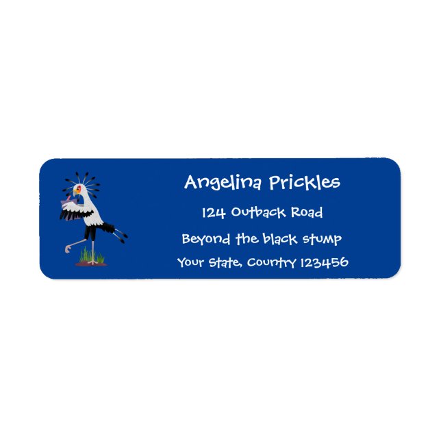 Niedlicher Sekretär Vogel schreibt Notizen Cartoon (Vorne)