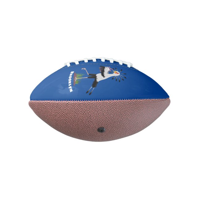 Niedlicher Sekretär Vogel schreibt Notizen Cartoon Football (Gedreht 270)