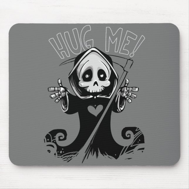 Niedlicher Sensenmann - Todesdesign Mousepad (Vorne)
