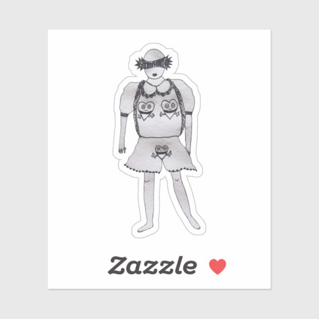 Niedlicher sexy Look bitte Aufkleber (Blatt)