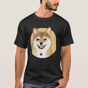 Niedlicher Shiba Inu Hund japanische Malerei Minim T-Shirt