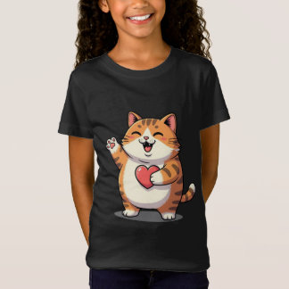 Niedlicher Shiba Inu Hund mit Herz Girls’ T - Shir T-Shirt
