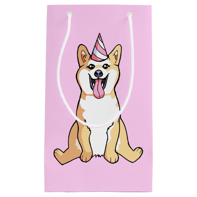 Niedlicher Shiba Inu HundeParty-Hut, der Kleine Geschenktüte (Vorderseite)