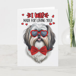Niedlicher Shih Tzu Hund gemacht für die Liebe Sie Feiertagskarte