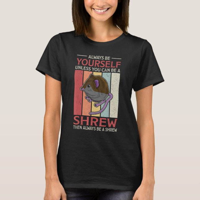 Niedlicher Shrew-Maus-Biologe Insektenfische 16 T-Shirt (Vorderseite)