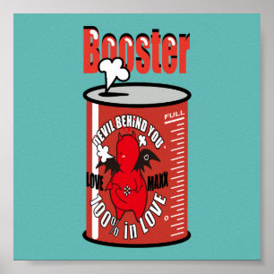 Niedlicher Shy Devil in der LIEBE Poster