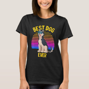 Niedlicher sibirischer Husky bester Hund Welpe Ret T-Shirt