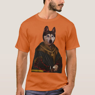 Niedlicher sibirischer Husky Distinguist Royal Hun T-Shirt