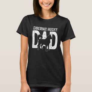 Niedlicher sibirischer Husky Dog Vater Welpenvater T-Shirt