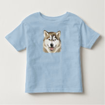 Niedlicher sibirischer Husky Dog Wolf Funny Huskie