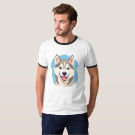 Niedlicher sibirischer Husky Dog Wolf Funny Huskie T-Shirt