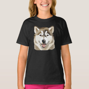 Niedlicher sibirischer Husky Dog Wolf Funny Huskie T-Shirt