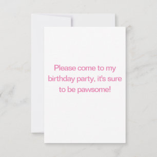 Niedlicher sibirischer Husky Geburtstagsaufenthalt Einladung