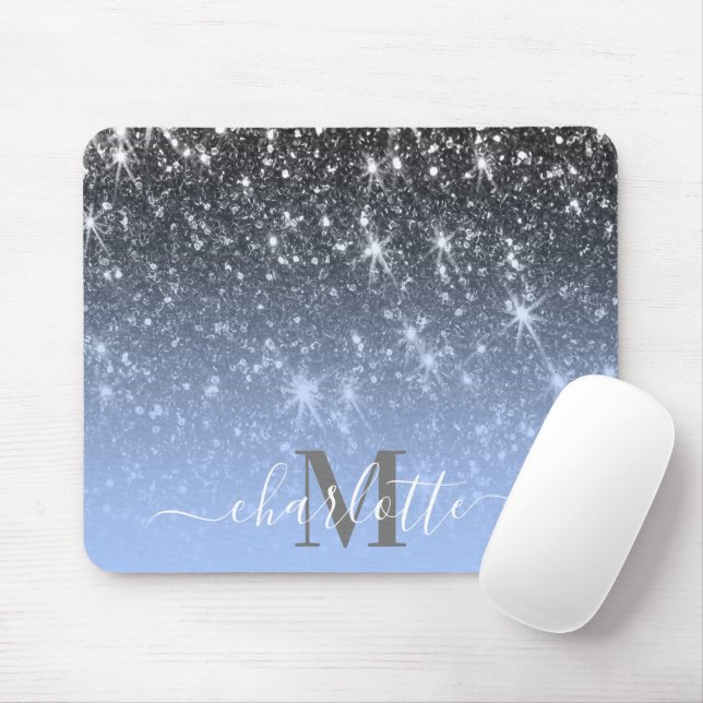 Niedlicher Silver Glitzer Mousepad (Mit Mouse)