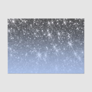 Niedlicher Silver Glitzer Seidenpapier