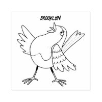 Niedlicher Singvogel Cartoon