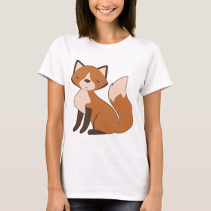 Niedlicher sitzender Fox T-Shirt