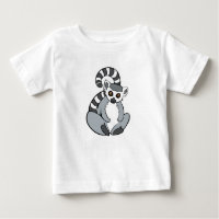 Niedlicher Sitzring-Lemur