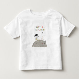Niedlicher skandinavischer Little Explorer Kleinkind T-shirt