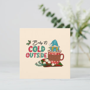 Niedlicher skandinavischer Weihnachtsgnome & Hot C