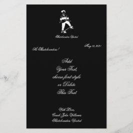 Niedlicher Skateboarder Name und Text hinzufügen Briefpapier