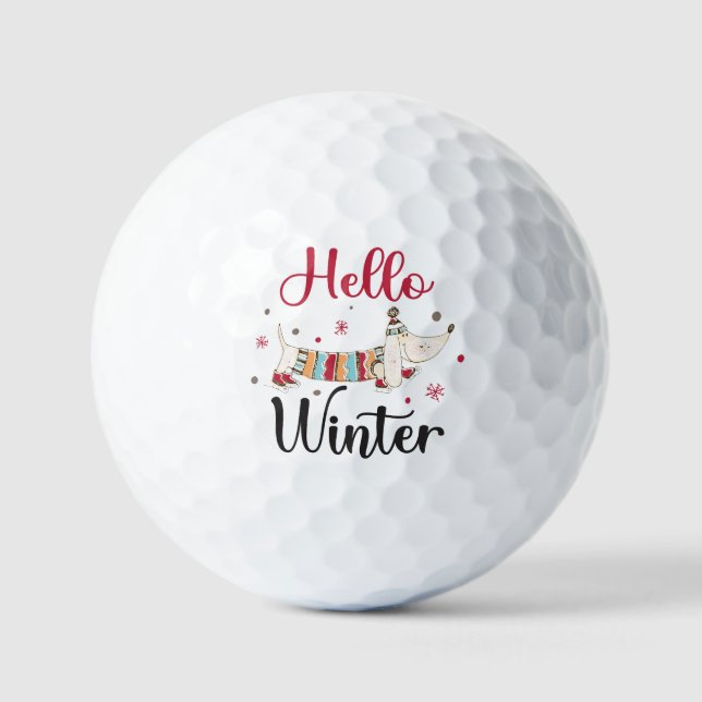 Niedlicher Skaten Golfball (Vorderseite)