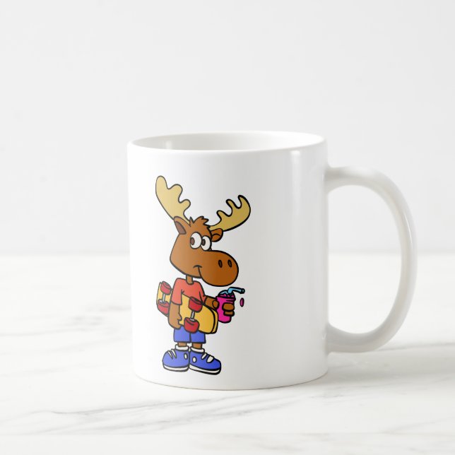 Niedlicher Skater | Hintergrundfarbe auswählen Kaffeetasse (Rechts)
