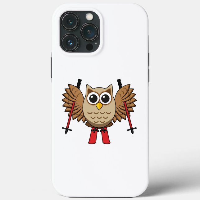 Niedlicher Skifahrer Cartoon Case-Mate iPhone Hülle (Rückseite)