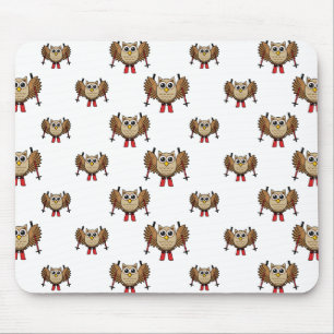 Niedlicher Skifahrer Cartoon Mousepad