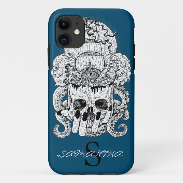 NIEDLICHER SKULL CROWN Nautical Case Mate iPhone F (Rückseite)