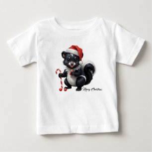 Niedlicher Skunk Cartoon Baby T-shirt