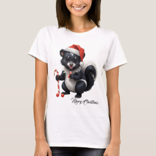 Niedlicher Skunk Cartoon T-Shirt