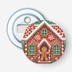 Niedlicher, skurriler Lebkuchen Flaschenöffner