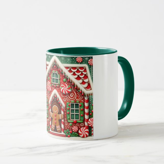 Niedlicher, skurriler Lebkuchen Tasse (VorderseiteRechts)
